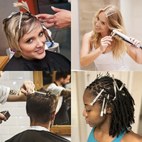 Kit de ciseaux de coiffure Wanmei, ensemble de ciseaux de coiffure, peigne de coupe de cheveux, peigne plat de salon, peigne de barbier avec pince à cheveux en métal en forme de bec de canard