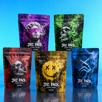 Sac en Mylar Réutilisable Anti-Odeur avec Logo Personnalisé 3,5g Découpe à la Moule Ziplock Impression Gravure Forme Spéciale Impression en Forme d'Aliments