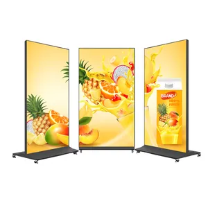 75 86 98 inç LCD dijital pazarlama reklam ekranı kat ayakta dijital tabela görüntüler ve görüntüler kiosk