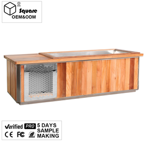 Nouvelle baignoire de glace en <span class=keywords><strong>bois</strong></span> extérieure durable moderne 1-2 personnes <span class=keywords><strong>piscine</strong></span> à température maintenue pour la récupération de remise en forme douche à froid - Product Image 2