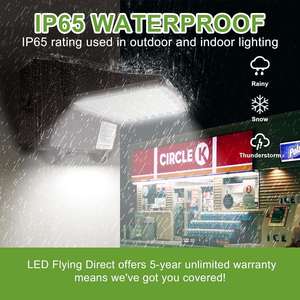 80/60/40/20W LED Paquete de pared de corte completo Potencia seleccionable 5000K Color 100-277V AC DLC y ETL Lámparas de pared para exteriores enumeradas - Product Image 6