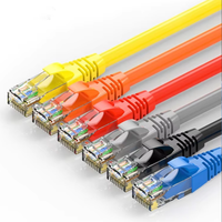 Cable de Conexión Plano FTP de PVC Verde Kneysum de 0.5m, 32AWG, 8 Conductores de Cobre Trenzado CAT6 con Fibra G652D, China