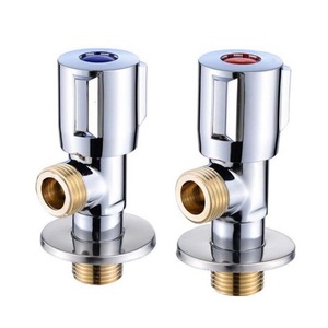 Copper Angle Valves 1/2 In For Water Heater Toilet Kitchen Bathroom <b>Hot</b> <b>Cold</b> Water Use - Product Image 4
