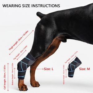 Rodillera Antideslizante para Perros, Soporte Protector para Articulaciones, Envoltura para Patas <span class=keywords><strong>de</strong></span> Perro, Almohadillas para Rodillas para Lesiones y Luxaciones Rotulares - Product Image 3