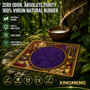Tapis de Mahjong Américain Tiger Dynasty, Vente Directe Usine, Durable, Pliable, Livraison Rapide, Antidérapant, Caoutchouc Naturel, Tapis de Jeu de Noël - Product Image 3