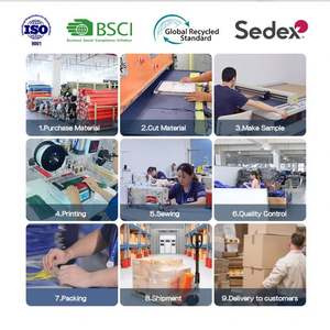 Promotional Waterproof Colorful Custom Logo <b>Drawstring</b> <b>Backpack</b> Zipper Pocket Features-Unisex Polyester Sport Gym <b>Drawstring</b> Bag - Product Image 5