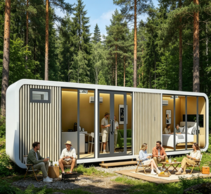 Vente flash : Cabane modulaire de luxe Apple avec salle de bain complète pour les centres de glamping et les séjours de vacances - Product Image 1