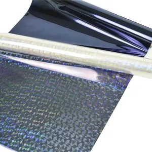 DIY laser printer clear transparent holographic heidi swapp sleeking foil by uv printer toner reactive digital stamping foil