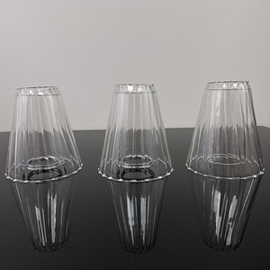 Blown Glass <strong>Candle</strong> Holder <strong>Hurricane</strong> Cup Glass Candlestick <strong>Hurricane</strong> MH-TZ0723 - Product Image 4