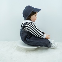 Muñeca Bebé Grande Personalizada Única de 24 Pulgadas, Muñecas Reborn de 60 cm que Pueden Sentarse y Acostarse