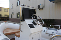 Bateau Pneumatique Semi-Rigide Personnalisé de Chine de 16 Pieds Zodiac RIB480 avec Moteur Hors-Bord, en PVC et Fibre de Verre, pour la Pêche et l'Aviron