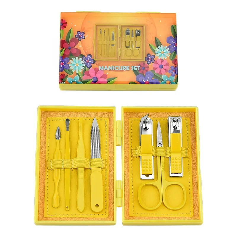 New 7pcs/set Manicure Set Professional Nail Clipper Stainless Steel Manicure Pedicure Kit With Nice Gift Package