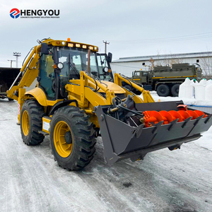 Mini Backhoe <span class=keywords><strong>Loader</strong></span> 4x4 bagian Wheel <span class=keywords><strong>Loader</strong></span> untuk dijual 5ton 6ton 2500kg 0.3m3 pemuat Backhoe Cina - Product Image 6