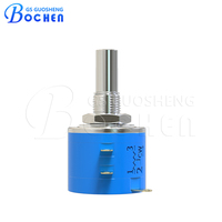 Potentiomètre rotatif à fil bobiné BOCHEN 5k Ohm, 10 tours, 2W, tolérance 5%, modèle 3540
