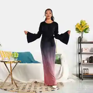 Arph — Abayas pour femmes, vêtements islamiques, Kaftan, robe musulmane plissée, couleur ombre, nouveau Design,