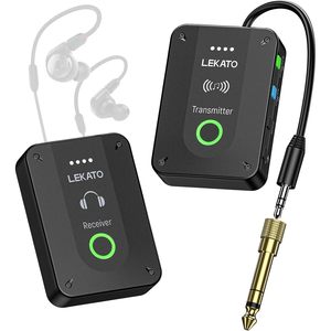 Lekato Wireless In Ear Monitor <b>System</b> 2.4G <b>Stereo</b> Transmitter Receiver For Stage Audio Use - Product Image 1