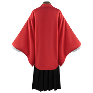 Kimono de cosplay Demon Blade Yoriichi Tsugikuni, costume rouge et noir, tenue de jeu de rôle anime, uniforme de style urbain automne 2023 - Product Image 2