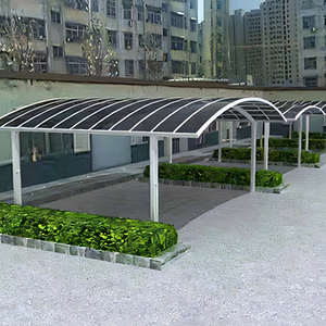 Auvent de voiture en verre BIPV intégré, très demandé, pour parking <span class=keywords><strong>VIP</strong></span> de centre commercial - Product Image 1