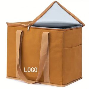 Bolsa Térmica de Lona Reutilizable Promocional al por Mayor, con Logotipo Personalizado, para Entrega de Pizza y Alimentos, Enfriador Portátil - Product Image 4