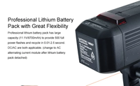 Flashs Photo DF en Gros pour Godox AD600 BM, Lumière Flash à Batterie Lithium Synchronisée Haute Vitesse pour Prise de Vue Extérieure en Studio