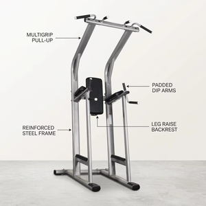 Station de musculation commerciale anti-rouille à pulvérisation électrostatique pour tractions et soulevés de jambes - Product Image 1