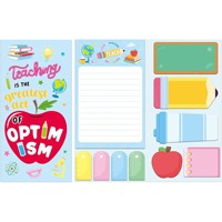 Collection de notes autocollantes pour agenda, onglets d'indexation multi-thèmes et blocs-notes pour messages, cadeaux de papeterie transfrontaliers pour enseignants en stock