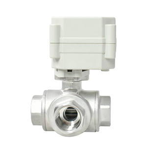 इस तरह के गुलाब IP67 dc5v dc224v 3 तार नियंत्रण क्र301 dn15 bsp 4 तरह l पोर्ट स्टेनलेस स्टील 304 मोटर चालित बॉल वाल्व - Product Image 2