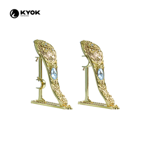 Chân Đế Giữ Rèm Đôi KYOK, Thanh Treo Rèm Kim Loại Tự Dính, Chắc Chắn, Sơn Chữ L - Product Image 6