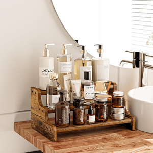 Étagère à <span class=keywords><strong>épices</strong></span> en bois à 3 niveaux de 13,8 pouces pour le comptoir, l'organisation des bouteilles d'<span class=keywords><strong>épices</strong></span>, la cuisine, le garde-manger, le <span class=keywords><strong>placard</strong></span> - Product Image 5