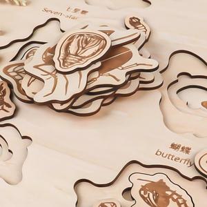 ปริศนาการเรียนรู้แมลงแบบหลายชั้น - ของเล่นไม้เพื่อการศึกษาสำหรับเด็กเพื่อการเรียนรู้เบื้องต้นเกี่ยวกับกายวิภาคของแมลงและวงจรชีวิต - Product Image 4