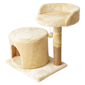 Perabotan Berkualitas Tinggi Pohon Kucing Modern dari Kayu dengan Rumah Hewan Peliharaan untuk Kucing Kecil - Product Image 6