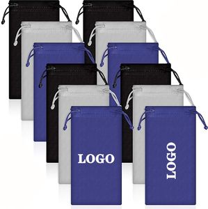 Wholesale Customizable Logo Printing Soft Glasses <strong>Bag</strong> Microfiber <strong>Sunglass</strong> <strong>Bag</strong> Drawstring Portable Storage <strong>Bag</strong> - Product Image 1