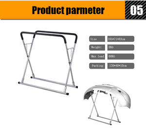 Support de pare-chocs solide et support de capot de voiture et support de peinture en aérosol pour réparation de voiture - Product Image 4