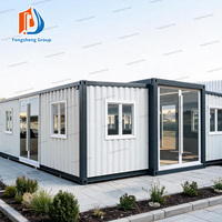 Maison mobile modulaire extensible à double aile pour camping, cabane, villa de vacances, maisons préfabriquées