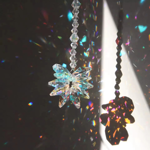 Honneur de Crystal Rainbow Lotus Suncatchers Crystal Window Hanging Sun Catcher pour voiture Pendentif - Product Image 3