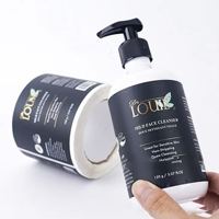 Étiquette personnalisée à faible MOQ pour emballage cosmétique, autocollant en vinyle imperméable, logo de marque privée pour flacon de sérum ou de lait capillaire