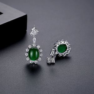 LUOTEEMI Lote al por Mayor de Pendientes de Joyería Fina para Mujer, Diseño de Lujo en Oro Champán, Novedad para Cenas y Fiestas - Product Image 6