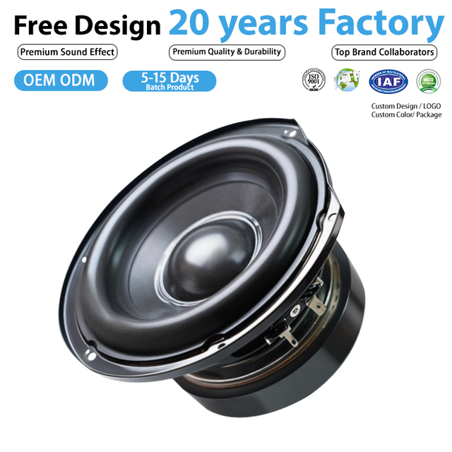 Upgrade 5.5" 2 Ohm Consumer Grade Subwoofer Speaker Audio Driver Unit