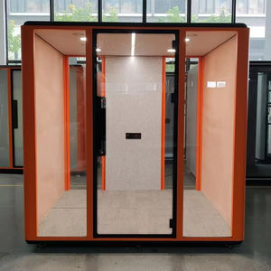 Cabine de bureau insonorisée portable moderne avec isolation acoustique de 28 dB, conception modulaire pour bureau à domicile, entrepôt, centre commercial et école - Product Image 1