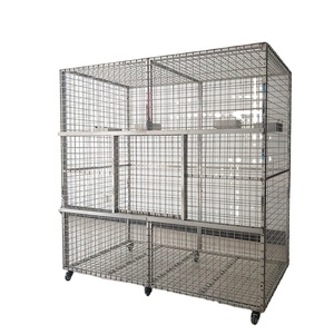 Grande volière LIZE pour oiseaux, <span class=keywords><strong>cage</strong></span> extérieure pour perroquets, cages et abris pour animaux de compagnie en acier inoxydable, fabrication de cages pour animaux. - Product Image 1