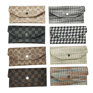 ארנק קצר מינימליסטי רטרו נגד גניבה ותיק קוסמטיקה עם בטנת עור PU בדוגמת סוכריות, מעטפת כסף רב פעמית - Product Image 4