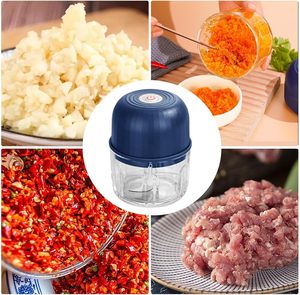 Kitchen Wireless Mini USB Food Grinder Machine Multi-functional <b>Garlic</b> Beater Masher Agitator Vegetable <b>Chopper</b> and Presses - Product Image 6