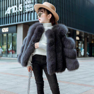 Cappotto invernale caldo <span class=keywords><strong>per</strong></span> bambini giacca in vera <span class=keywords><strong>pelliccia</strong></span> e pelle scamosciata alla moda soffice pellicce <span class=keywords><strong>per</strong></span> bambina - Product Image 3