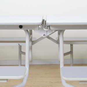 Mesa de comedor plegable, cafetería escolar, ahorra espacio, conveniente para limpiar, impermeable - Product Image 6