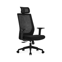 Chaise de soutien lombaire avec appui-tête réglable chaise de bureau ergonomique à dossier haut