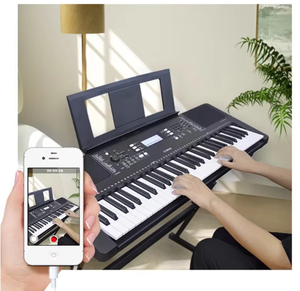 Clavier de piano numérique électronique portable PSR-E383 d'usine, 61 touches, 600 sons, 205 rythmes, pour adultes, enfants, débutants, compatible ordinateur portable - Product Image 5