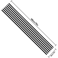Nouveau chemin de table rayé noir et blanc, style nordique minimaliste moderne, décoration de table à manger