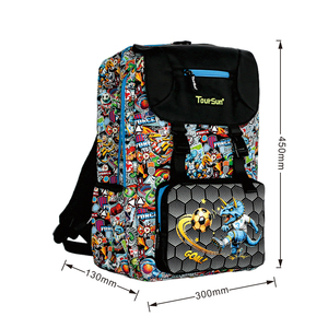 Sac d'école pour enfants Sac à dos de maternelle avec dessin animé de garçon de <span class=keywords><strong>football</strong></span> pour les élèves garçons adolescents - Product Image 5