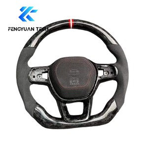 Volante Deportivo de Fibra de Carbono Forjado con Luces LED para <span class=keywords><strong>Honda</strong></span> <span class=keywords><strong>CRV</strong></span> 11ª Gen, Civic Si <span class=keywords><strong>Type</strong></span> <span class=keywords><strong>R</strong></span> FK7 2021 2022 <span class=keywords><strong>2023</strong></span> 2024 2025 2026 - Product Image 2