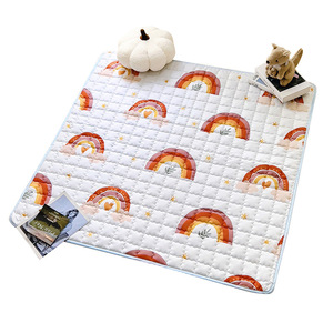 Alfombra de juego gruesa antideslizante para bebés, tapete de cerca, colchoneta anticaídas para gatear, cojín suave para el suelo para bebés, niños pequeños y área de juegos. - Product Image 2